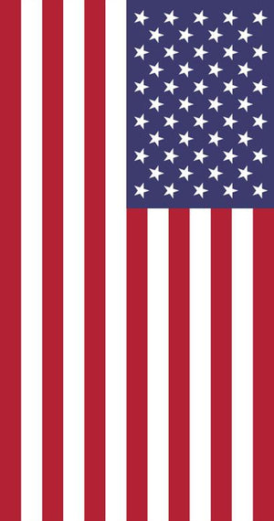 TW-122 LARGE American Flag Beach Towel 40x70