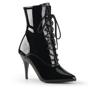 black patent lace-up ankle boot with 4-inch heel Vanity-1020