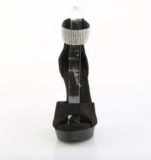 front of Rhinestone ankle strap 5-inch high heel sandals COCKTAIL-525