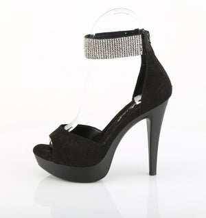 profile of Rhinestone ankle strap 5-inch high heel sandals COCKTAIL-525