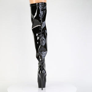 back of black wide calf thigh high boots DELIGHT-3000WCF