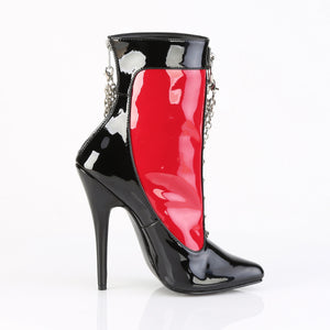 Red Black Ankle Boot DOMINA-1033