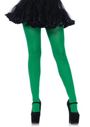 plus size kelly green spandex women's tights 7666q