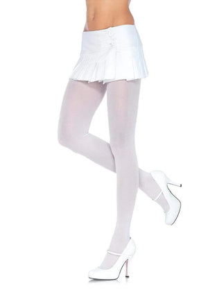 queen size white spandex women's tights 7666q