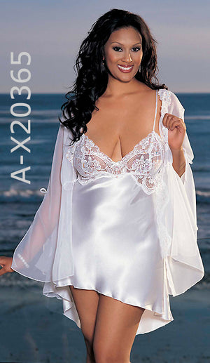 Plus Size Red 2X Chemise X20365