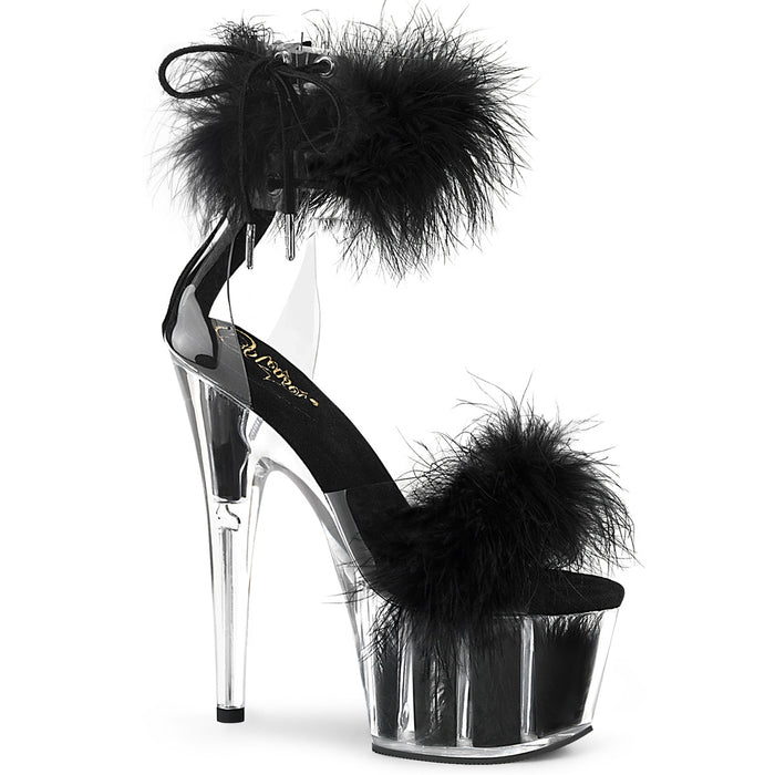 Feather Ankle Cuff Platform Sandal 7-inch Heel 7-colors Adore-724F