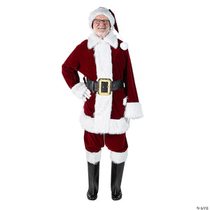 Deluxe Burgundy Velvet 6-pc. Full Santa Suit AE7791LG Special