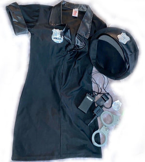 Policewoman dress 6-piece costume 1311