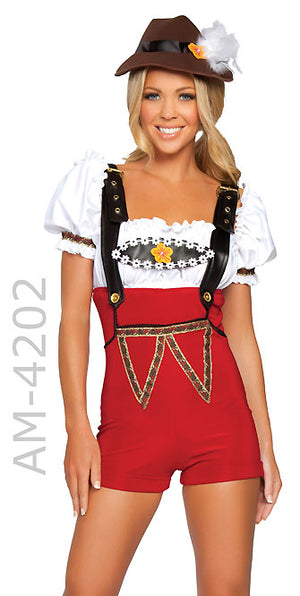 close up of Beer Stein Babe 4-pc. Bavarian Oktoberfeast costume 4202