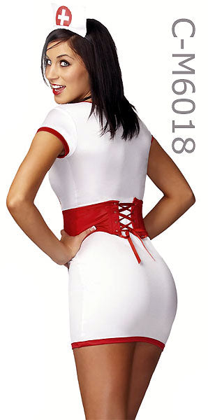 back view of day nurse costume M6018