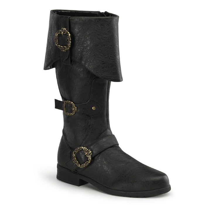 Cuffed Knee Boot with Buckles CARRIBEAN-299