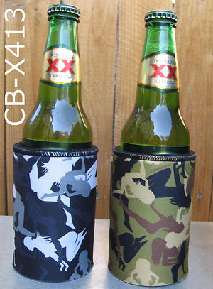 camouflage bottle jackets with Female Silhouette pattern of varied female silhouettes in a subtle design 413