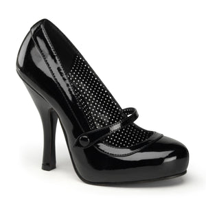 MaryJane Shoes 4-Inch Heel, Black, Red CUTIEPIE-02