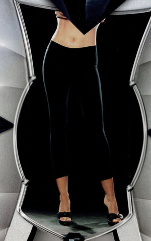 classic stretch black leggings 4573