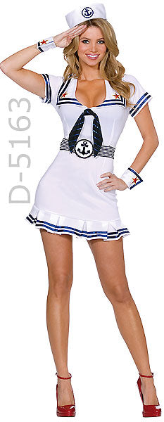 sailor 4-pc. costume white dress 5163