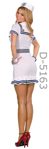 back of sailor 4-pc. costume white dress 5163