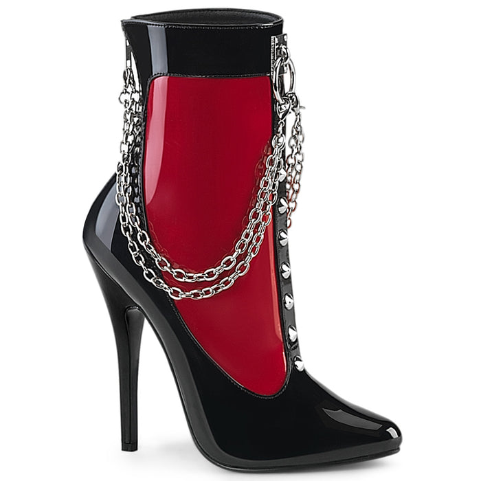 Red Black Ankle Boot DOMINA-1033