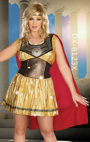 Golden Gladiator Plus Size Costume 8123