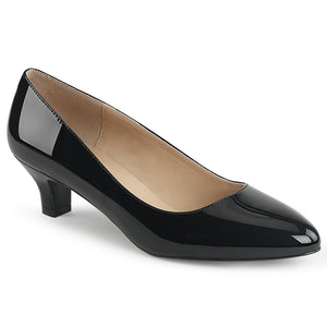 black classic pump with 2-inch heel Fab-420