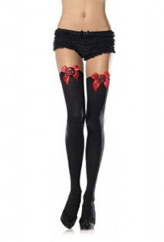 Thigh High Stockings Skull 6249