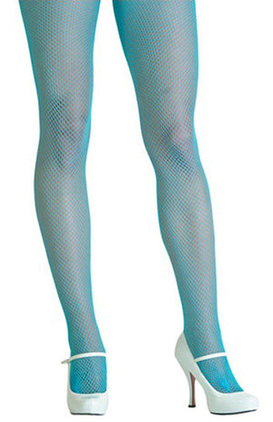 turquoise fishnet pantyhose 9001