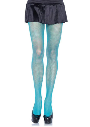 neon blue classic Nylon fishnet tights G-9001