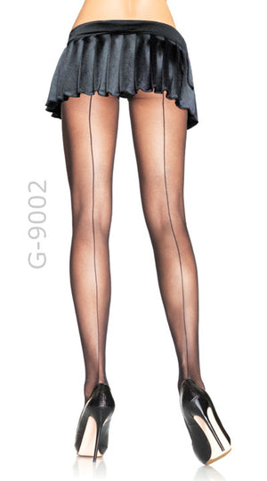 nude sheer pantyhose with backseam with skirt 9002