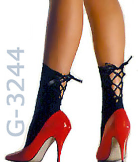 Lace-up Ankle Socks 3244