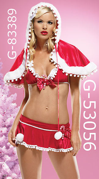 Christmas Bra and Skirt Set 53056