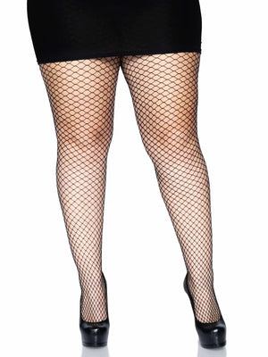 plus size wide net pantyhose  9003X