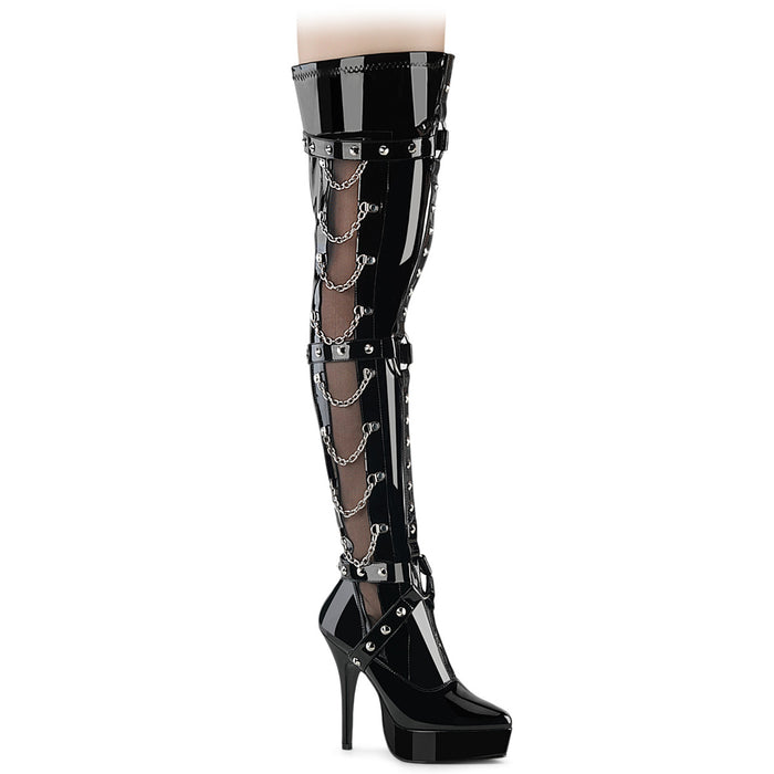 Thigh High Boot with Chains INDULGE-3026