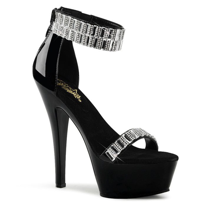 Closed Back Sandal with Rhinestones and Mirrors KISS-269RS