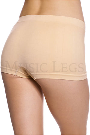 seamless beige spandex boy shorts 120