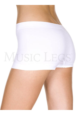 seamless white spandex boy shorts 120