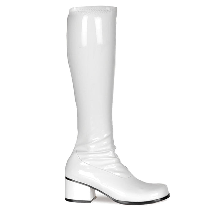 Steel-Toe Gogo Boot Black or White RETRO-300