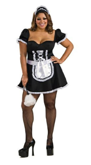 Plus size French Maid 2-piece costume 17528