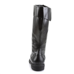 back of Men's pirate captain knee boots with cuff CAPTAIN-105