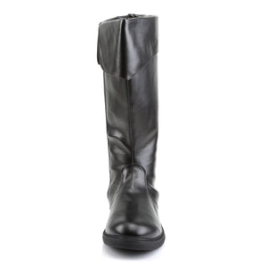 front of Men's pirate captain knee boots with cuff CAPTAIN-105