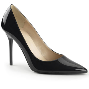 Pointed-toe classic pump dress shoe with 4-inch spike heel, sizes 5-16 Classique-20