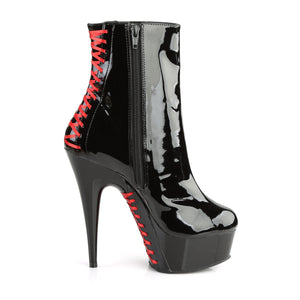 Platform Corset Style Ankle Boot with 6-Inch Heel DELIGHT-1010