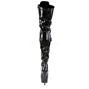 back of lace-up thigh high boots with 6-inch stiletto heel Delight-3028