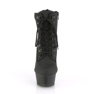 black platform front lace-up boot 6-inch heel Delight-600TL-02