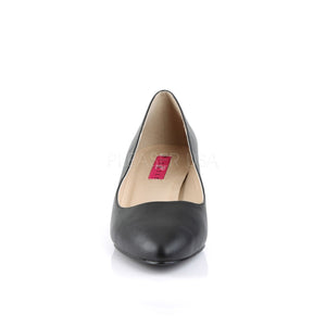 front of black classic pump with 2-inch heel Fab-420
