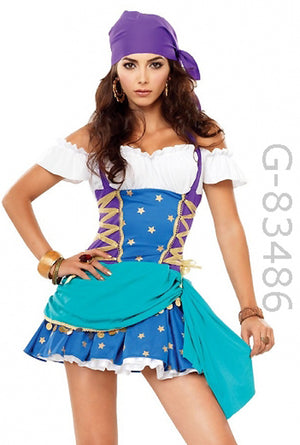 close up of Gypsy Princess adult costume 83486