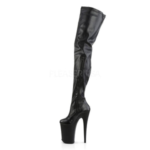 zipper on platform crotch high boots with 9-inch spike heels Infinity-4000