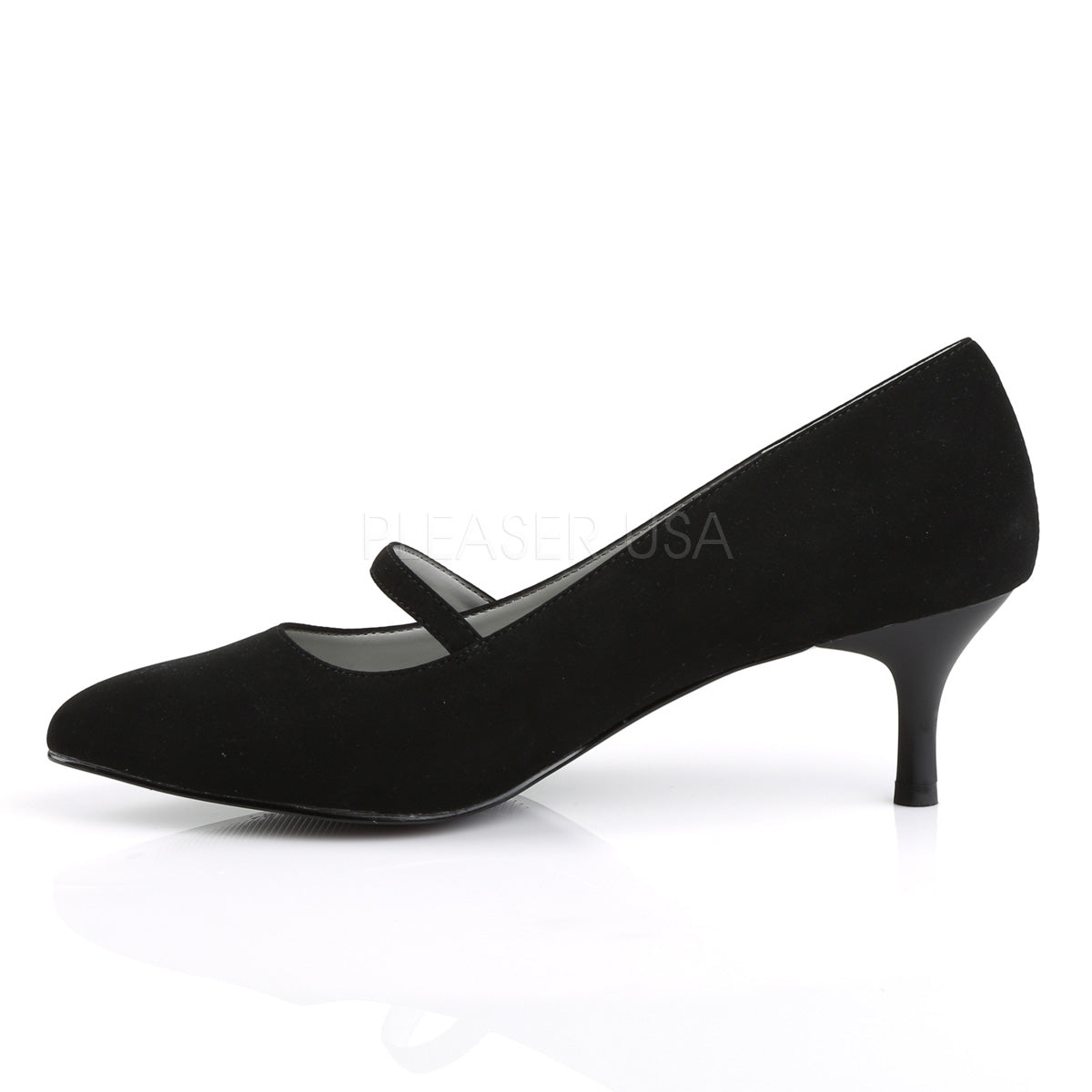 Amazon.com | VogueVent Women's Kitten Heel Pumps Pointed Toe Slip On 2 Inch  Heel Comfortable Low Heels Closed Toe Patent Leather Mid Heel Dress Office Pump  Shoes Black Patent Size 5.5 | Pumps