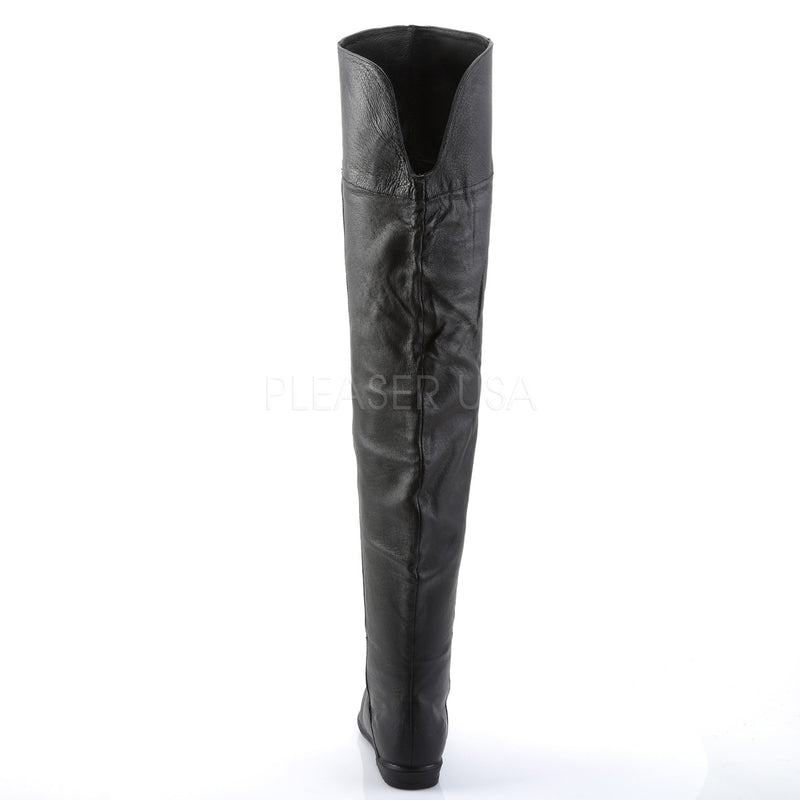 Leather Thigh High Boots with 3/4-inch Heels – FantasiaWear