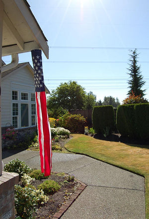 American Flag Embroidered Windsock 121002