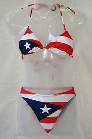 Puerto Rico flag bikini set 18697