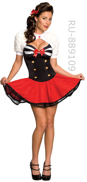 full view Navy babe pin-up 2-pc costume 889109